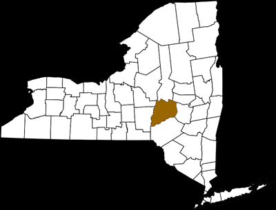 map of New York state